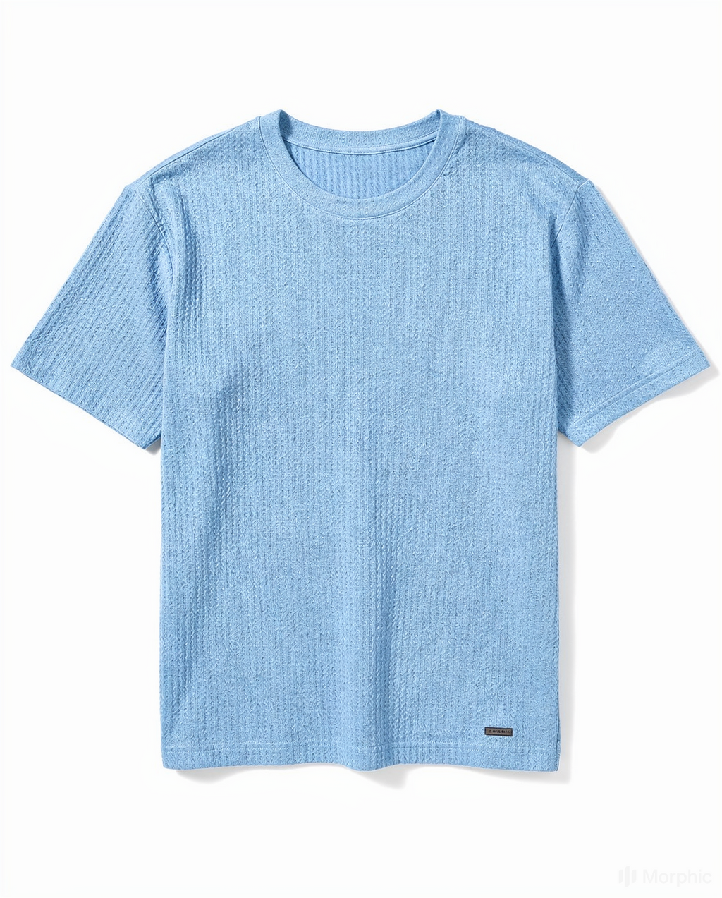 Combo Pack Of 2 – Textured Fabric T-Shirts (Sky Blue & Dark Brown)